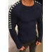 Men's Slim Long Sleeve Round Neck Sweater