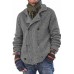 Men's Stand-up Collar Double Breasted Jacket