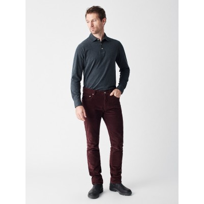 Stretch Corduroy 5-Pocket - Burgundy